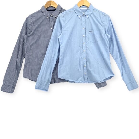 ~Abercrombie 7 Fitch Women's Button Down Long Sleeve L - Picture 1 of 10